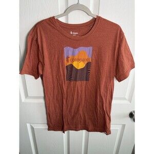 Cotopaxi Vibe Organic Cotton T-Shirt Womens Large Orange Recycled Sustainable